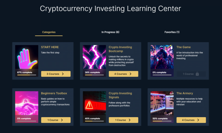 crypto learning center - cryptocurrency consultant